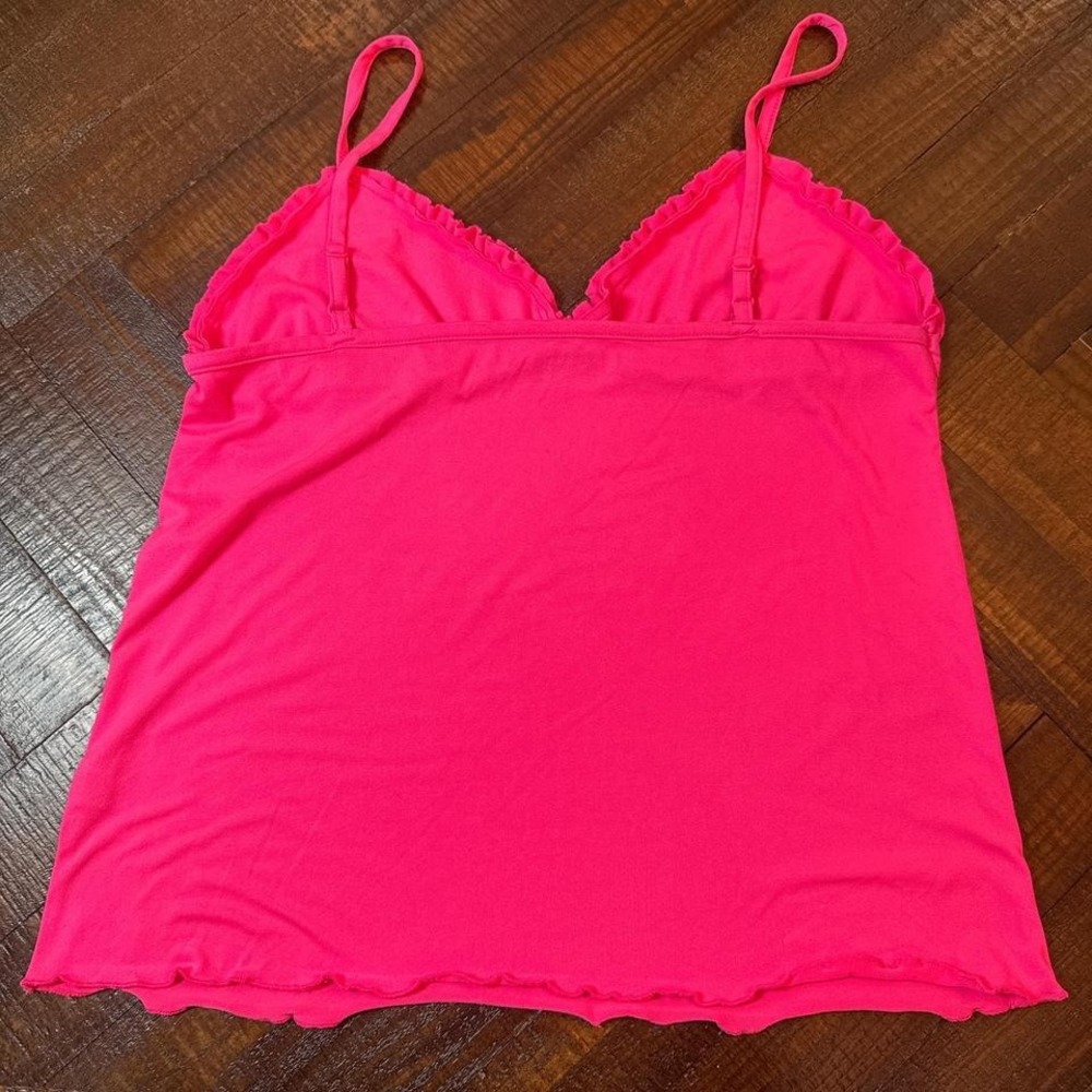Rampage Y2K Pink Ruffle Cami & Shorts Pajama Set XL - Picture 4 of 8